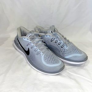 Nike Grey Running Shoes Fitsole Black Swoosh